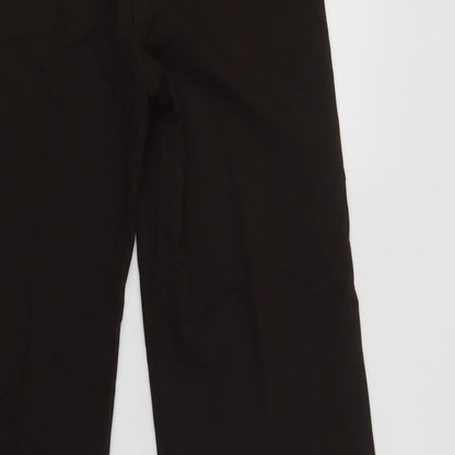 Womens UK Size 12 Marks and Spencer Regular Fit Dress Pants Brown Trousers