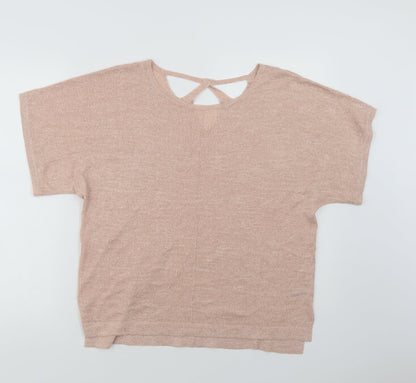 Womens UK Size 14 Marks Pink Basic Blouse