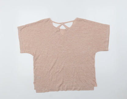 Womens UK Size 14 Marks Pink Basic Blouse