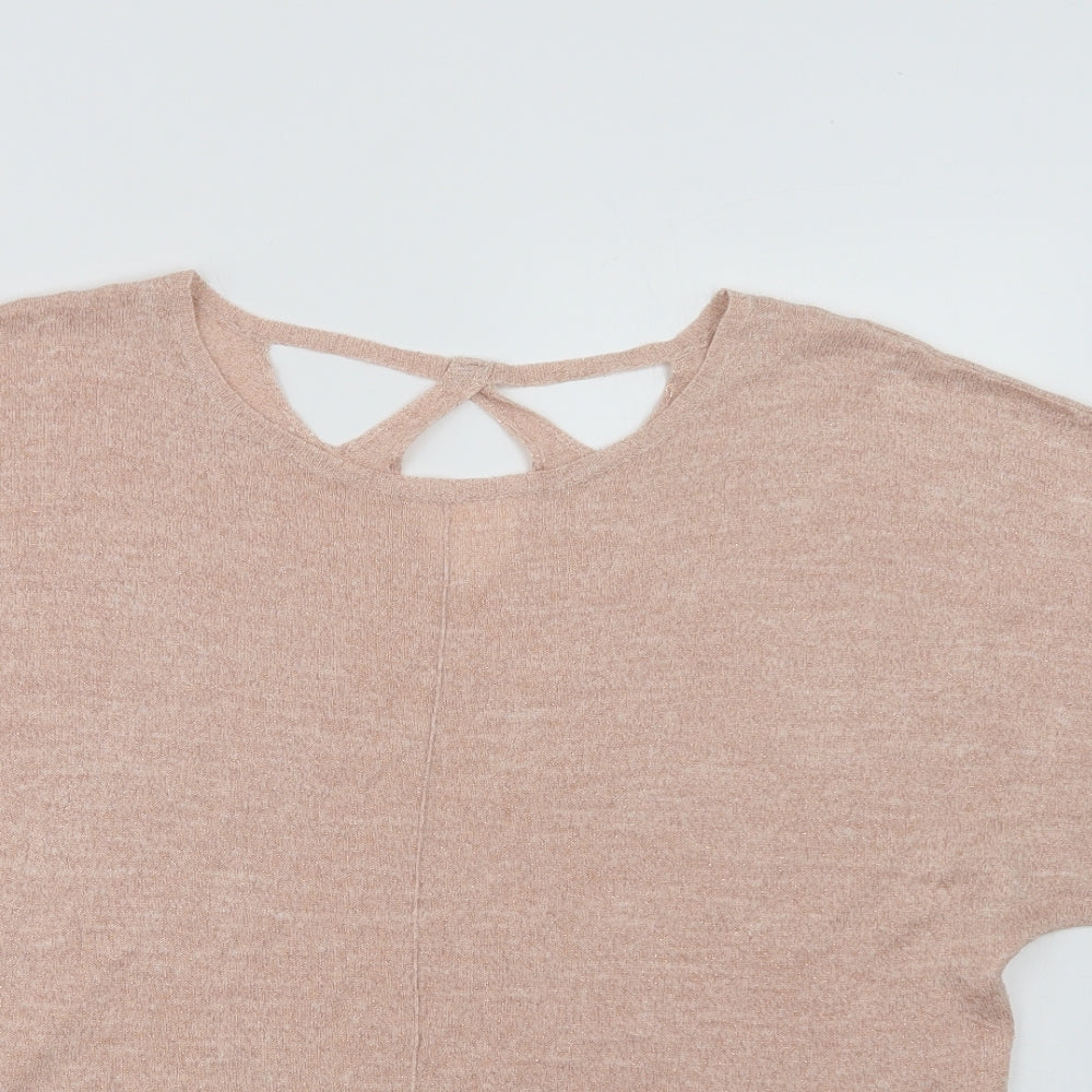 Womens UK Size 14 Marks Pink Basic Blouse