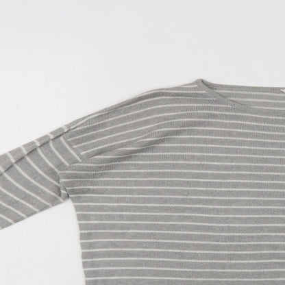 Womens UK Size S Pull & Bear Grey Pullover Jumper