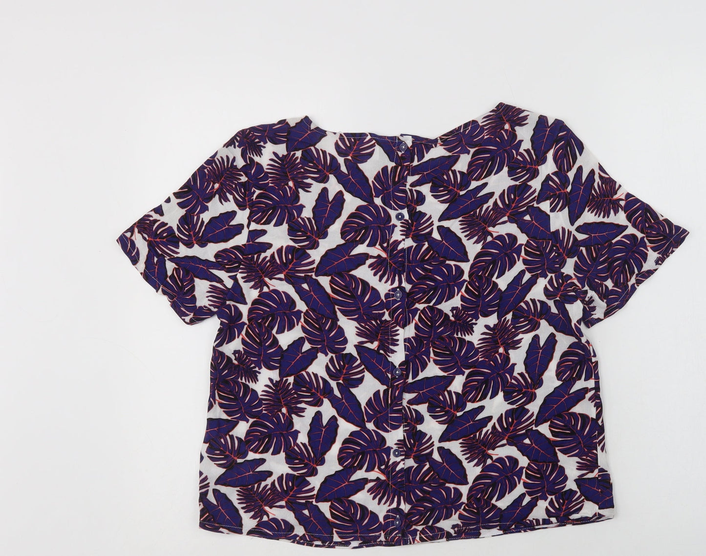 Womens UK Size 8 H&M Purple Basic Blouse