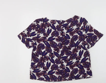 Womens UK Size 8 H&M Purple Basic Blouse