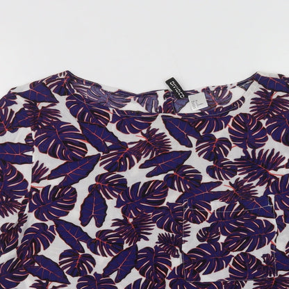 Womens UK Size 8 H&M Purple Basic Blouse