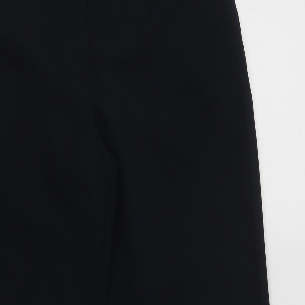 F&F Womens Blue  Polyester Dress Pants Trousers Size 12 L27 in Regular Hook & Loop