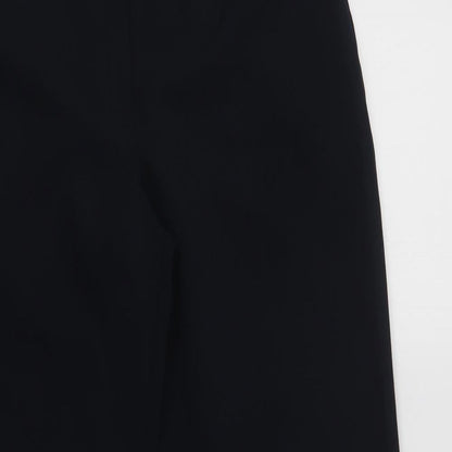 F&F Womens Blue  Polyester Dress Pants Trousers Size 12 L27 in Regular Hook & Loop