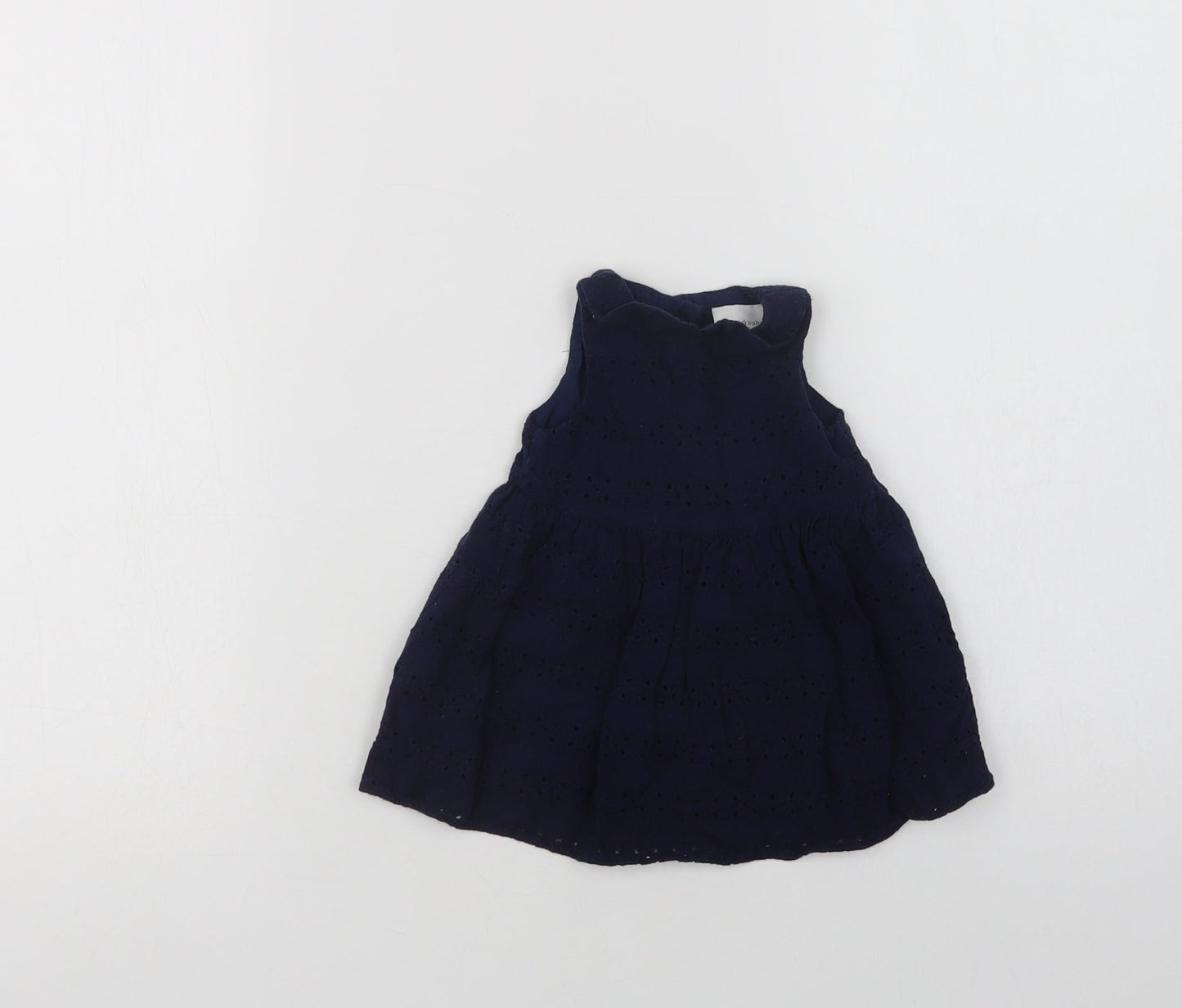 NEXT Baby Blue  Cotton A-Line  Size 0-3 Months  Collared Button