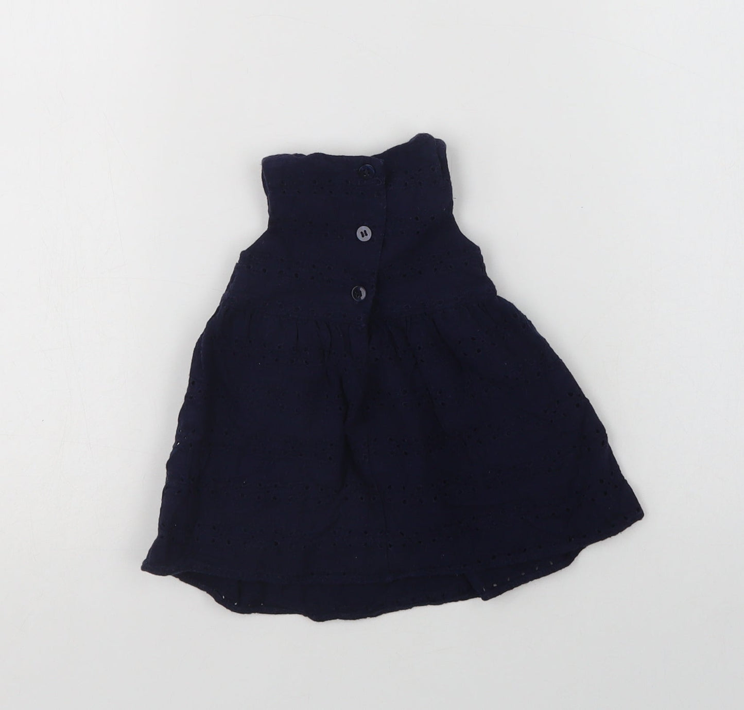 NEXT Baby Blue  Cotton A-Line  Size 0-3 Months  Collared Button