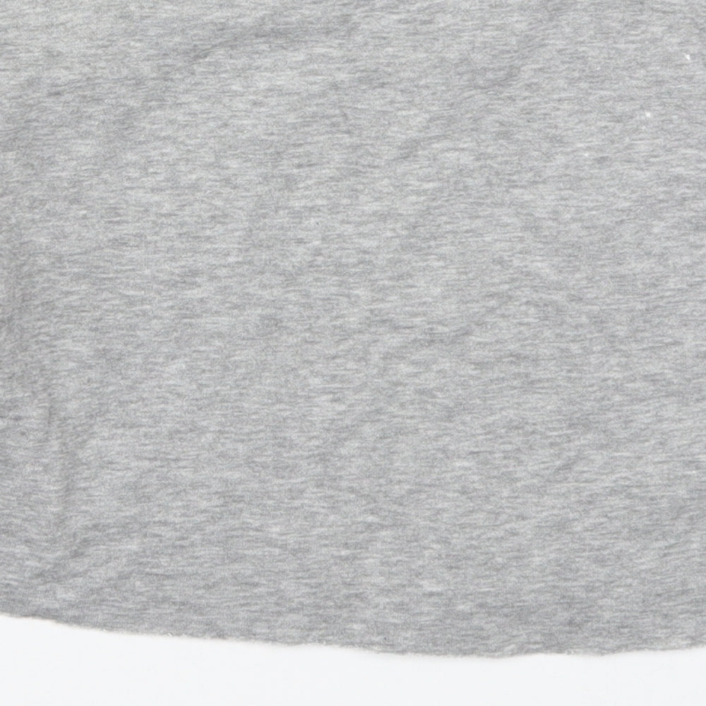 New Look Girls Grey  Cotton Pullover Sweatshirt Size 9 Years  Pullover - Girl Power