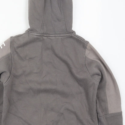 Hollyfield Girls Grey  Cotton Pullover Hoodie Size 10-11 Years  Pullover