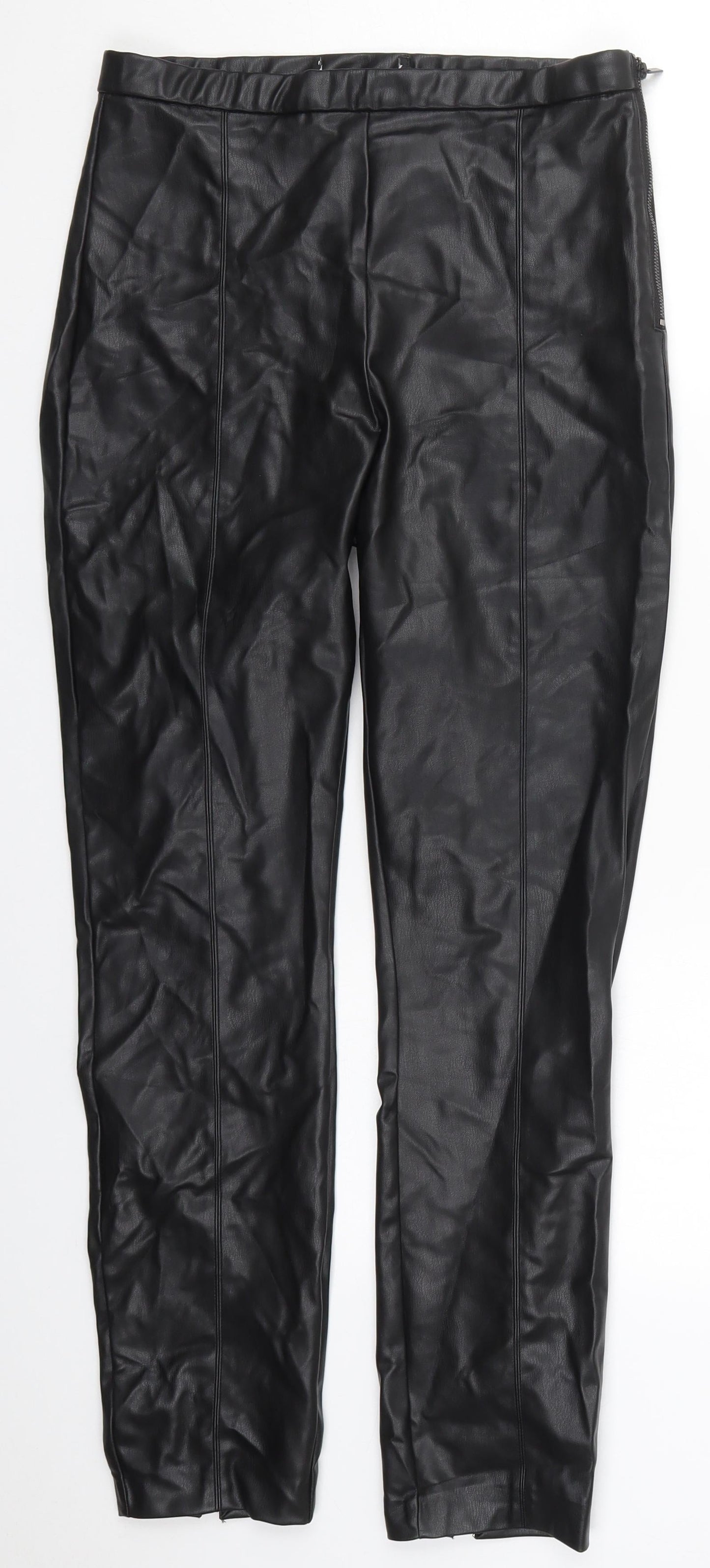 Womens UK Size 28 in Preworn Regular Fit  Black Trousers