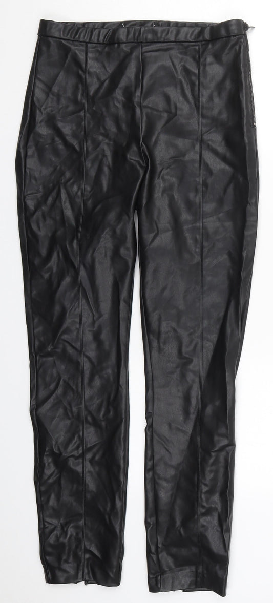 Womens UK Size 28 in Preworn Regular Fit  Black Trousers