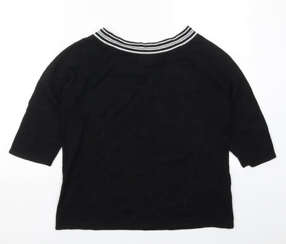 Womens UK Size 18 AMARANTO Black Pullover Jumper