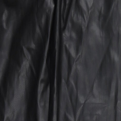 Preworn Mens Black  Polyurethane Trousers  Size 29 in L32 in Regular Button