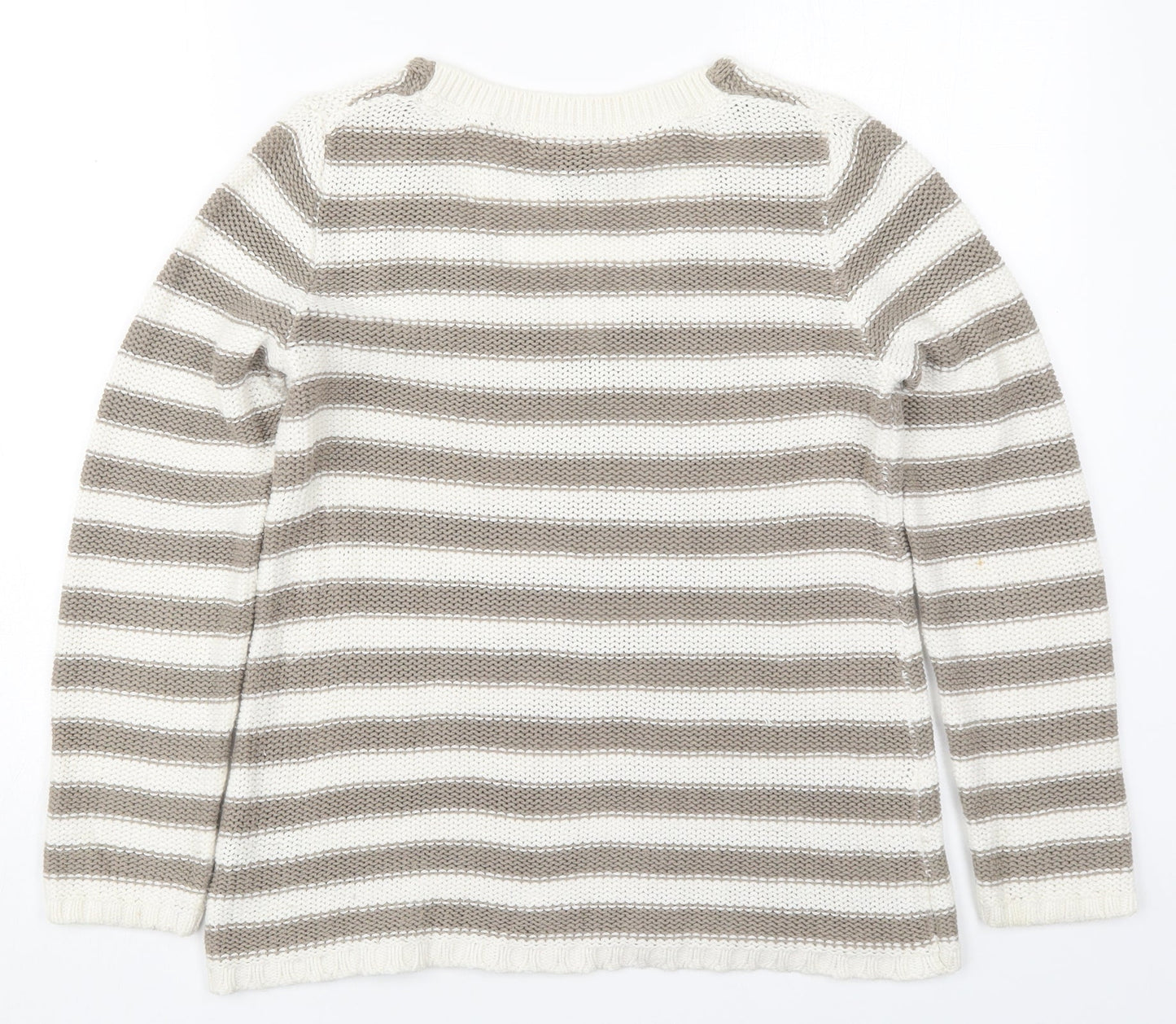 Womens UK Size S H&M Beige Pullover Jumper