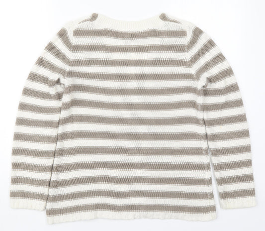 Womens UK Size S H&M Beige Pullover Jumper