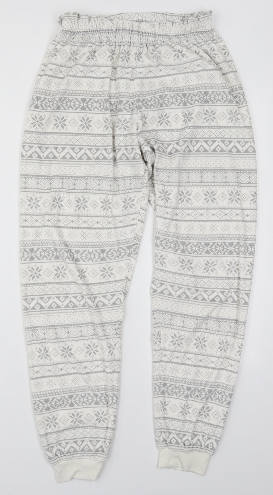 Womens UK Size 6 Primark Regular Fit  White Trousers