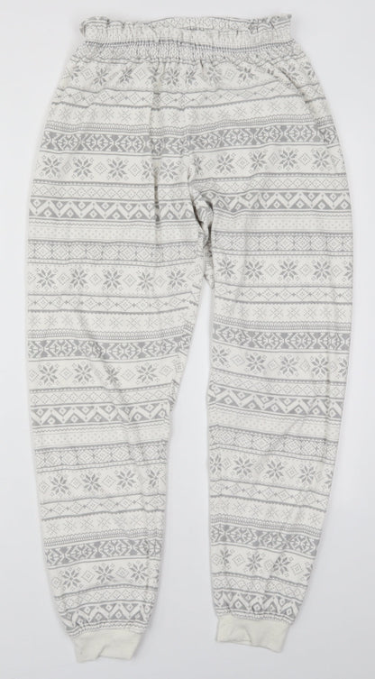 Womens UK Size 6 Primark Regular Fit  White Trousers