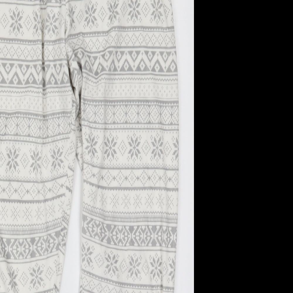 Womens UK Size 6 Primark Regular Fit  White Trousers
