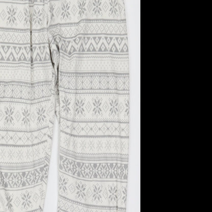 Womens UK Size 6 Primark Regular Fit  White Trousers