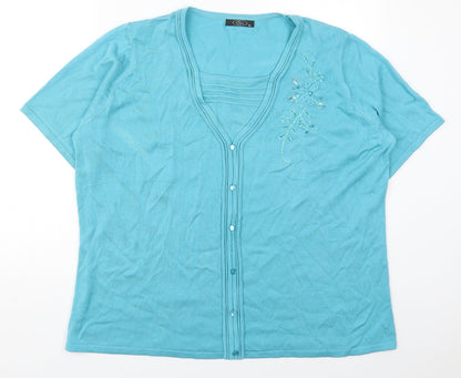 Womens UK Size XL Bonmarché Blue Pullover Jumper
