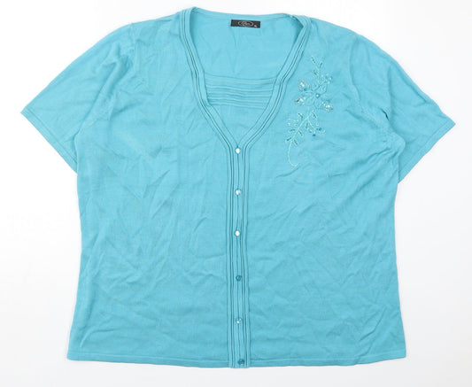 Womens UK Size XL Bonmarché Blue Pullover Jumper