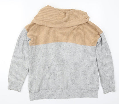 Womens UK Size S Yes Lola Beige Pullover Jumper