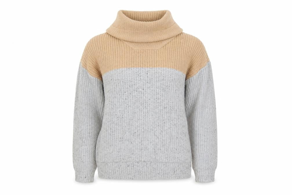 Womens UK Size S Yes Lola Beige Pullover Jumper