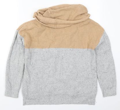 Womens UK Size S Yes Lola Beige Pullover Jumper