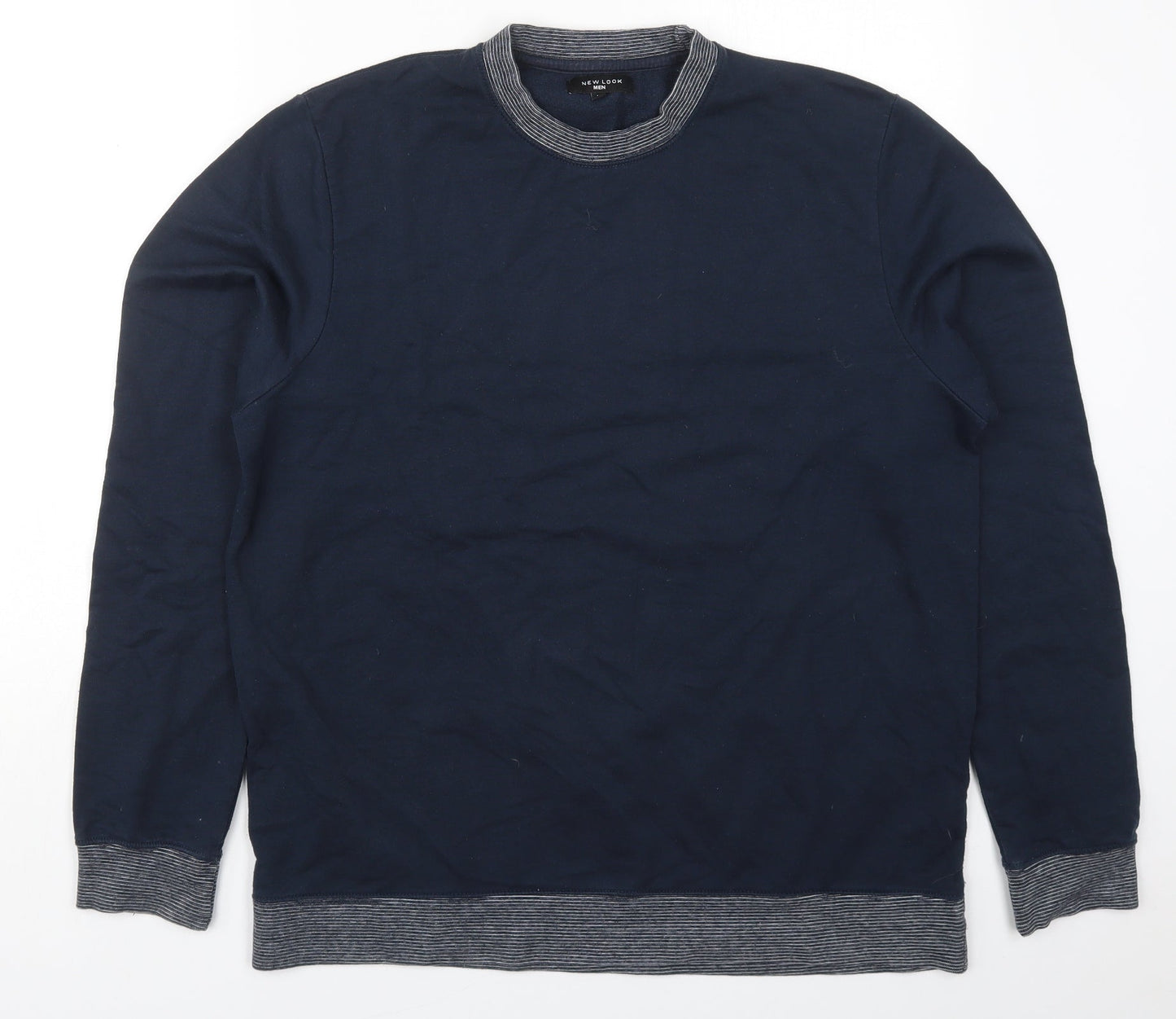 Mens UK Size M New Look Blue Pullover Sweatshirt