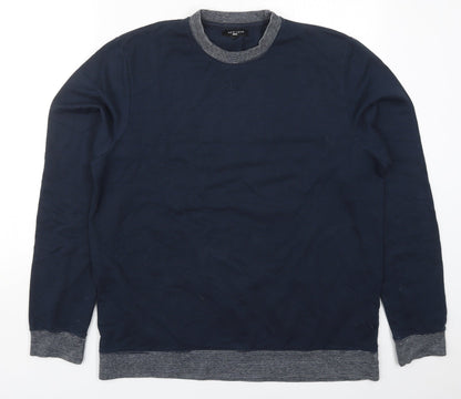 Mens UK Size M New Look Blue Pullover Sweatshirt