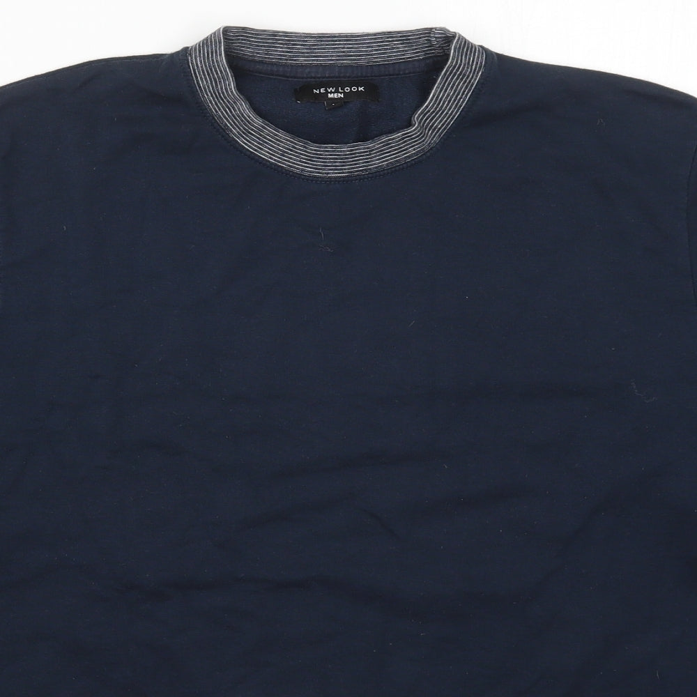Mens UK Size M New Look Blue Pullover Sweatshirt