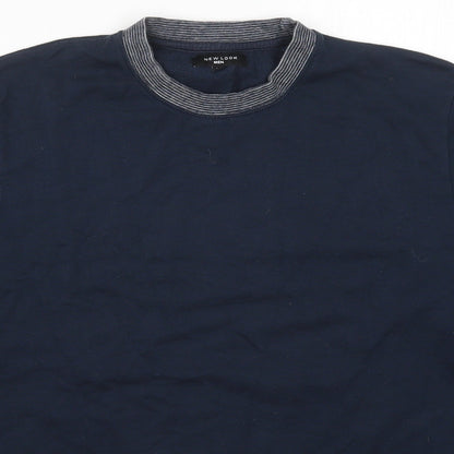 Mens UK Size M New Look Blue Pullover Sweatshirt