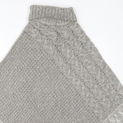 Love Knitwear Womens Grey   Jacket Poncho Size S