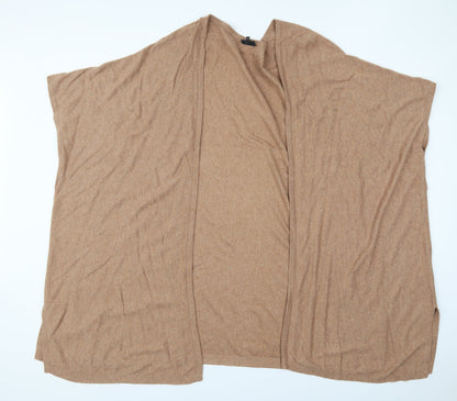 Womens UK Size S NEXT Brown Full Zip Jumper
