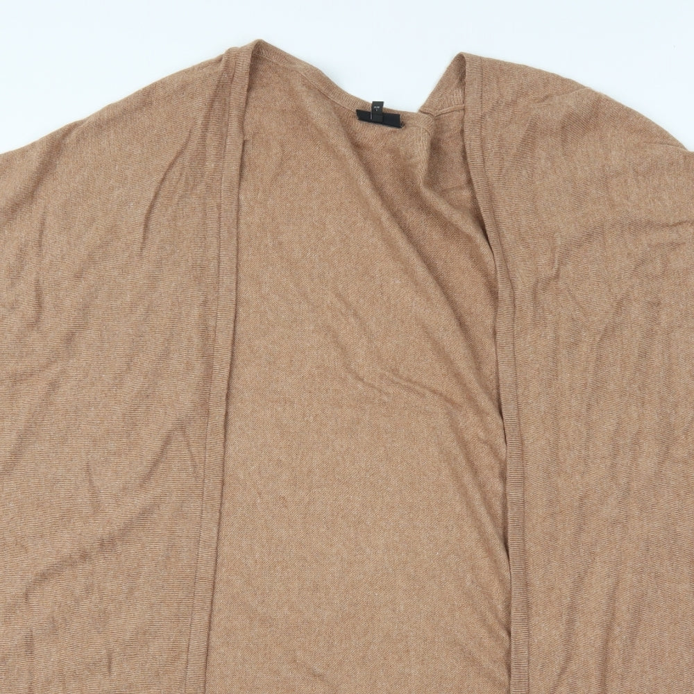 Womens UK Size S NEXT Brown Full Zip Jumper