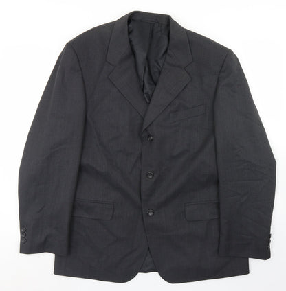 Mens UK Size 42 Burton Regular Grey Suit Jacket