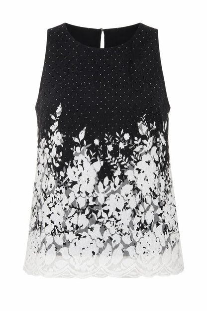 Womens UK Size 8 F&F Black Basic Blouse