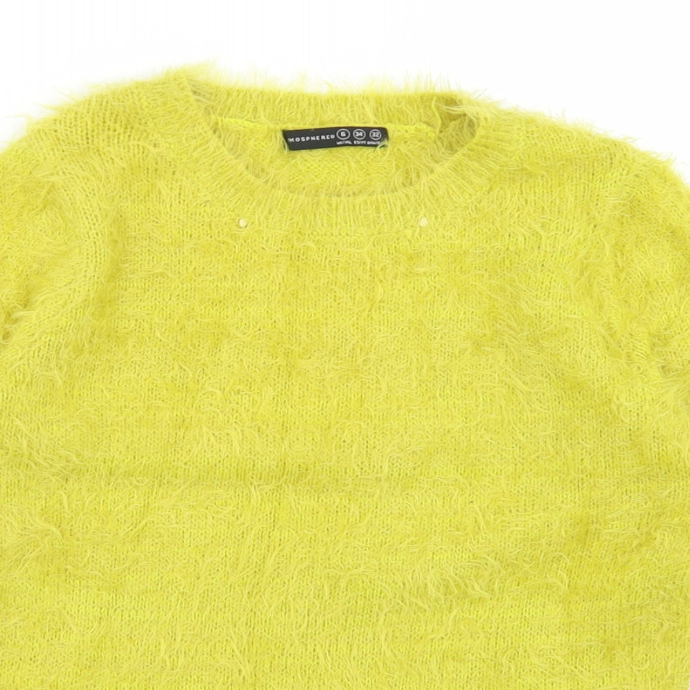 Womens UK Size 6 Atmosphere Green Pullover Jumper