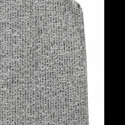 Papaya Womens Grey  Viscose A-Line  Size 12  V-Neck  - Tie Neck