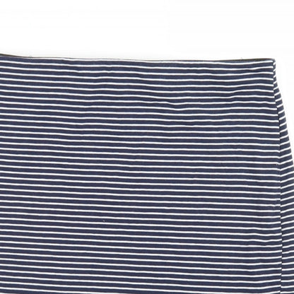 Atmosphere Womens Blue Striped Cotton Straight & Pencil Skirt Size 8