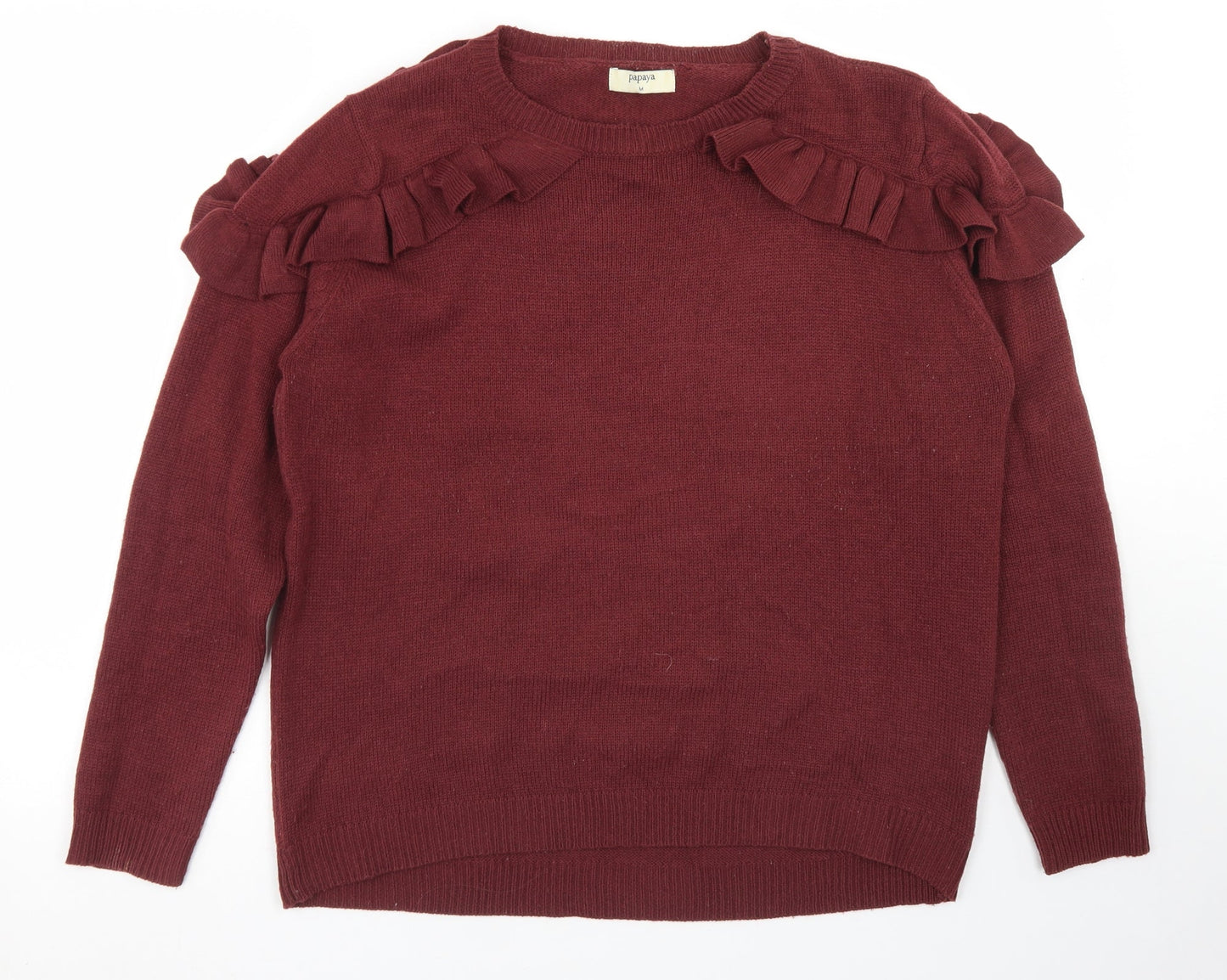 Womens UK Size M Papaya Purple Pullover Jumper