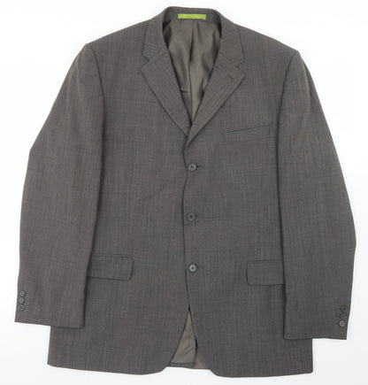 Mens UK Size 42 Burton Regular Brown Suit Jacket