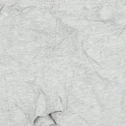 Gap Baby Grey  100% Cotton Cropped Trousers Size 6-9 Months  Drawstring - Bear