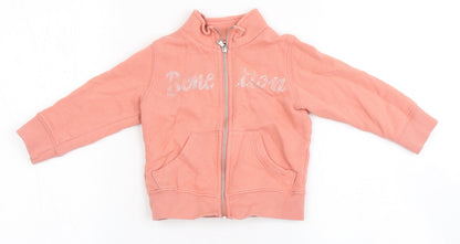 United Colors of Benetton Boys Pink   Gilet Jacket Size 12-18 Months   Zip