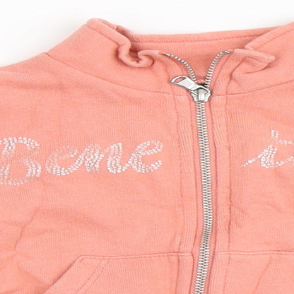 United Colors of Benetton Boys Pink   Gilet Jacket Size 12-18 Months   Zip