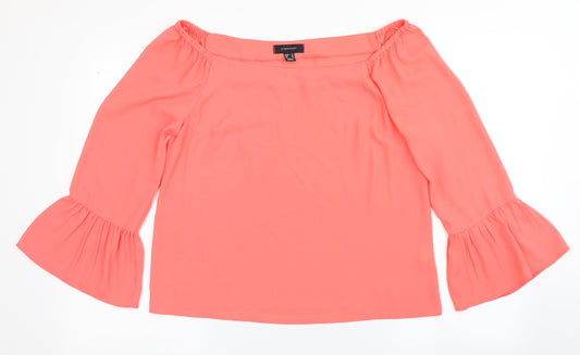 Womens UK Size 10 Atmosphere Pink Basic Blouse