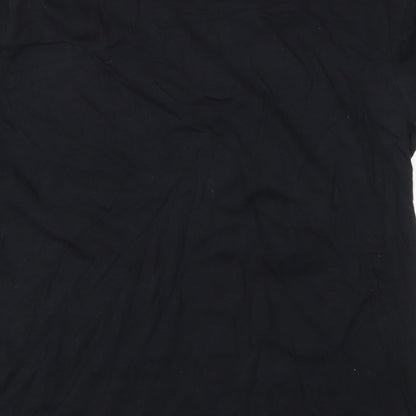 boohoo  Womens Black  Polyester Jersey T-Shirt Size L Round Neck - WMN , woman