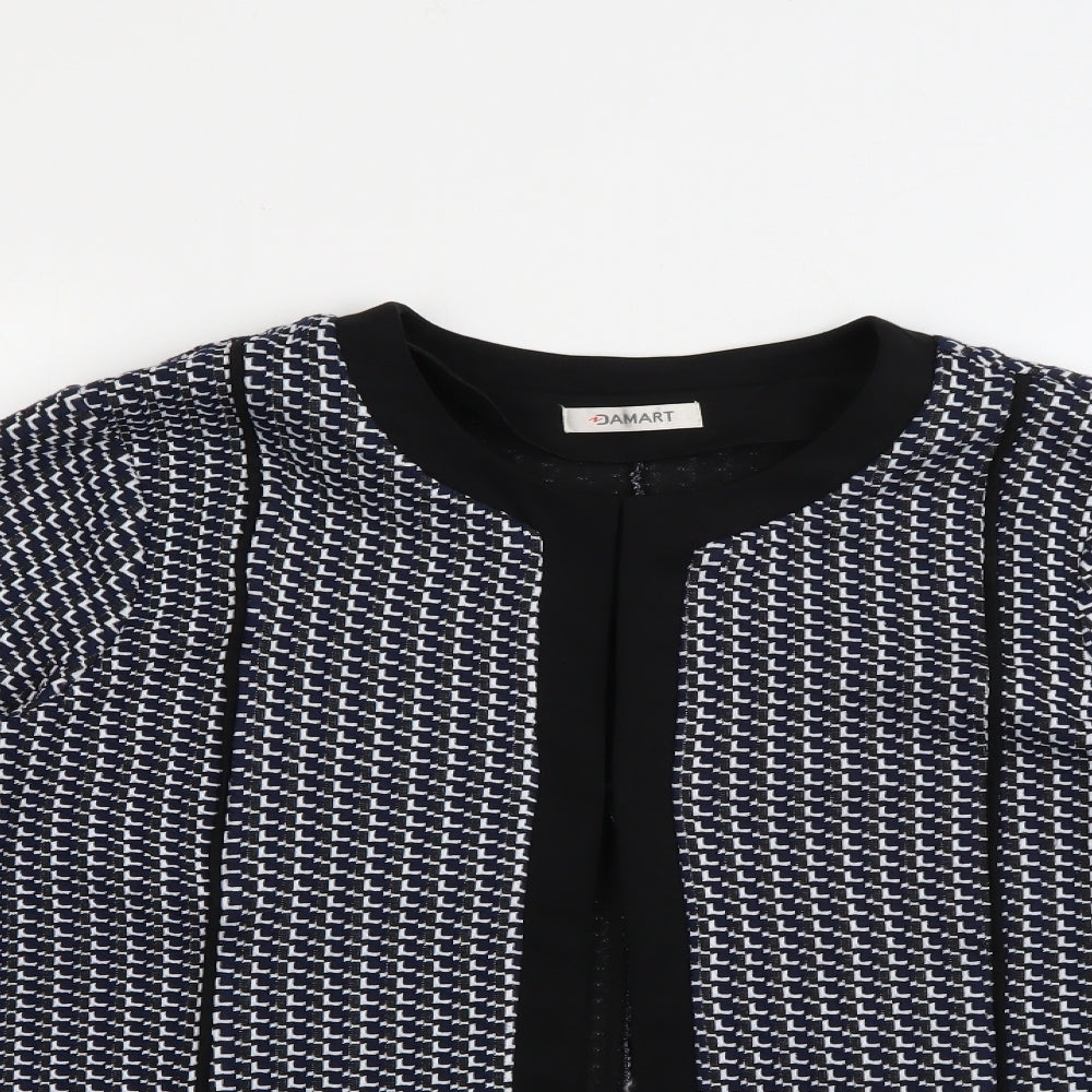 Damart Womens Black   Jacket  Size 14   - Navy