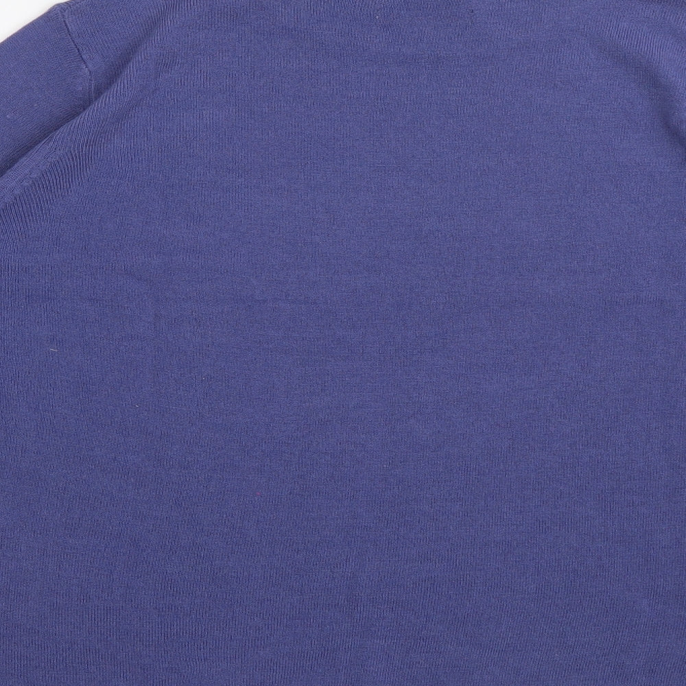 Womens UK Size M Sarah Hamilton Blue Jersey T-Shirt